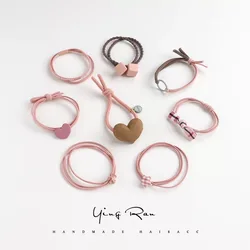 Quality Guaranteed 8pcs in bag Korean Cute Hair Ropes Rubber Elastic Band  Hair Ties Gift Set For Kids or Women hair accessories