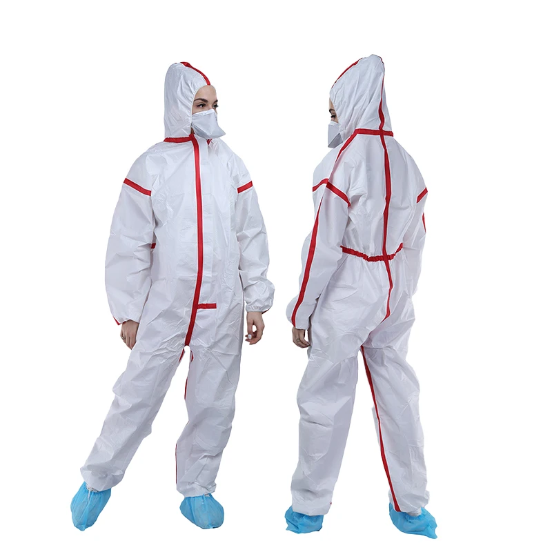China Waterproof Chemical Resistant Safety Protective Microporous Type 5&6 PPE Disposable Coverall For Men