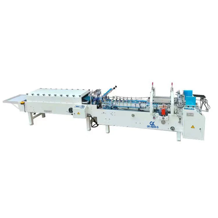 Automatic press type folder gluer machine for corrugated carton box making machine press pasting box machine