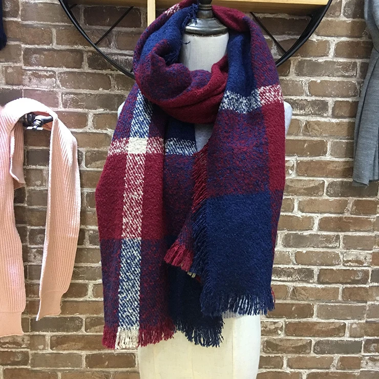 
Acrylic Warm Crochet Latest Designs Fashion Infinity Knitted Winter Scarf Women 