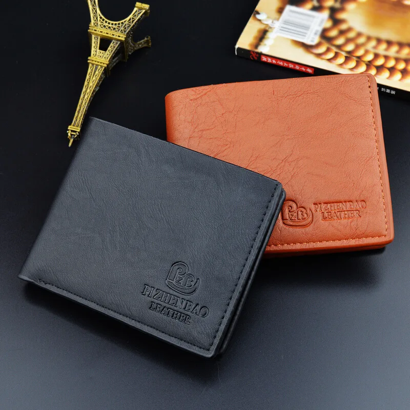 
Factory wholesale short PU leather men wallet business PU wallet wholesale men wallet 