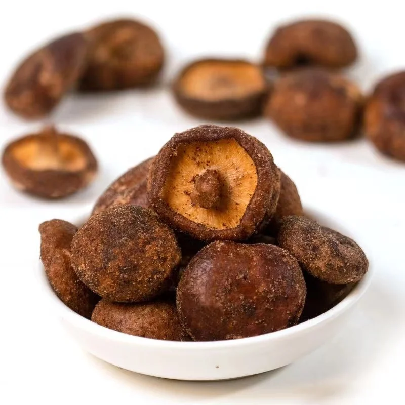 Dried Shii-takeMushroom dry Vegetables and Fruits Chips Crispy  halal snacks food wholesale