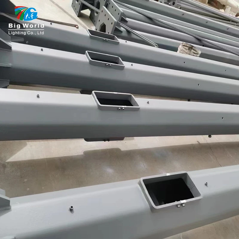 Hot Galvanized Steel Used Street Light Poles Pole Light String Light Pole