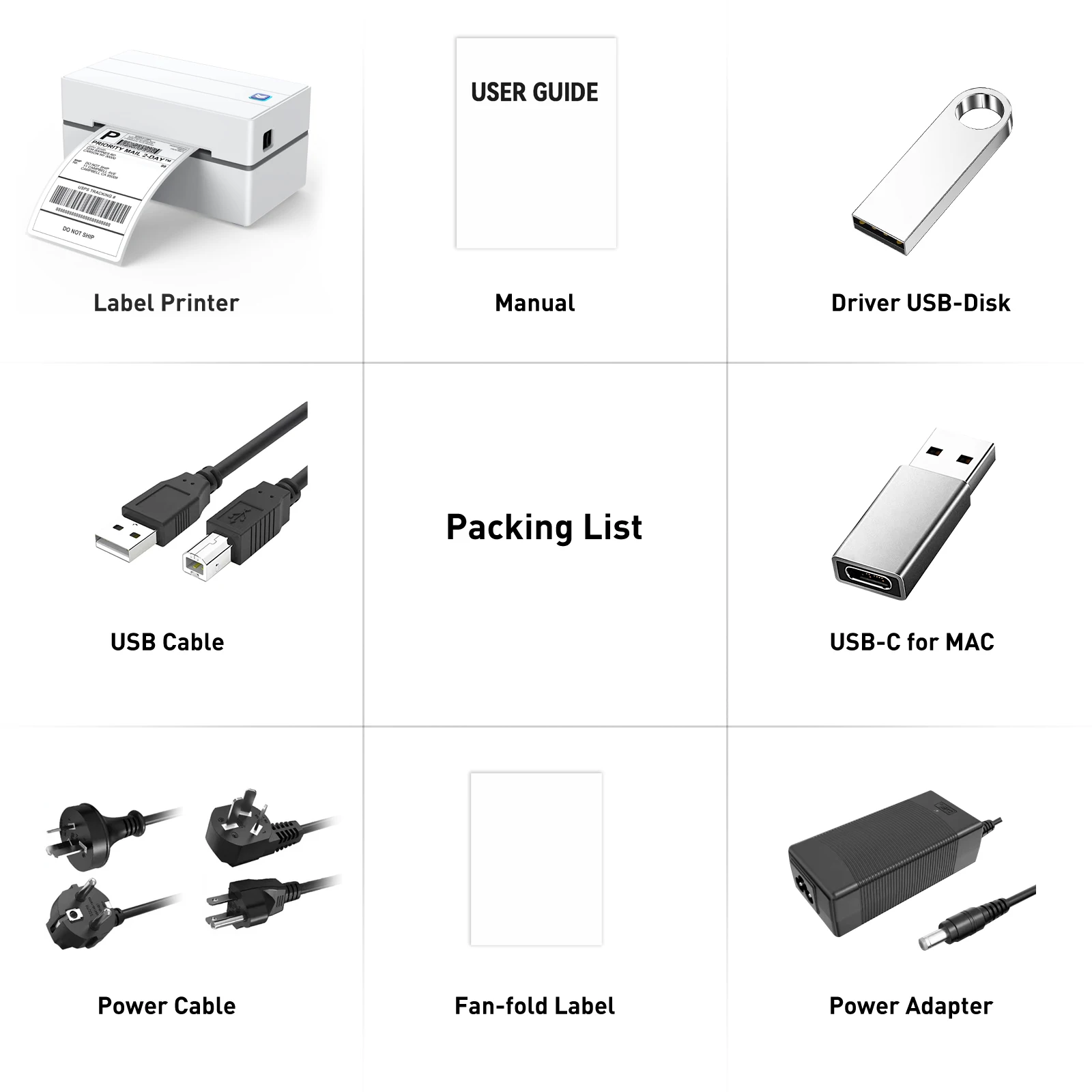 Uyin Y810  factory price 110mm FBA shipping label printer 4inch 4x6 Barcode Waybill Bluetooth Printer for express industry