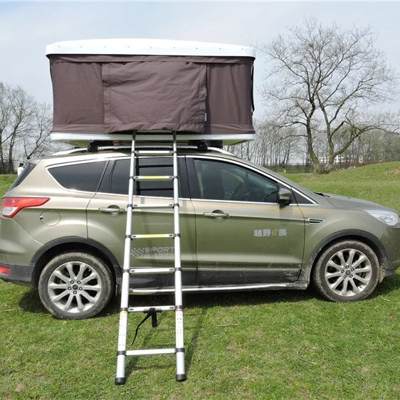 Outdoor camping adventure waterproof  rain proof aluminum alloy shell  car roof tent