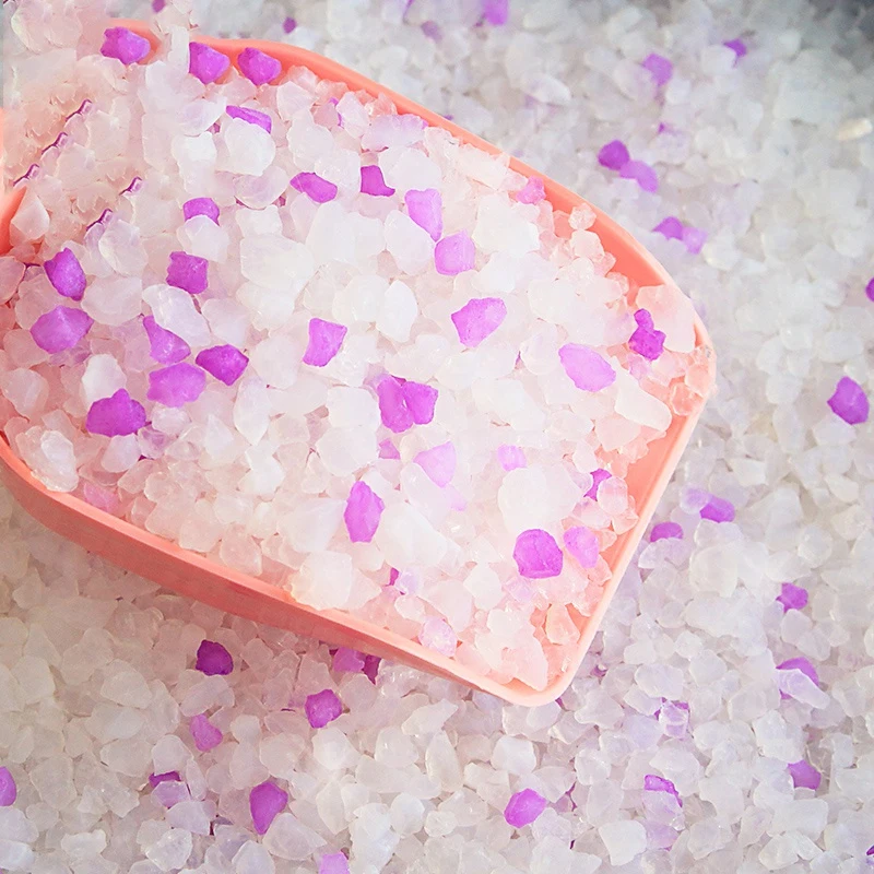 Factory oem cat litter health indicator deodorant beads pretty cat litter crystal silicate cat litter