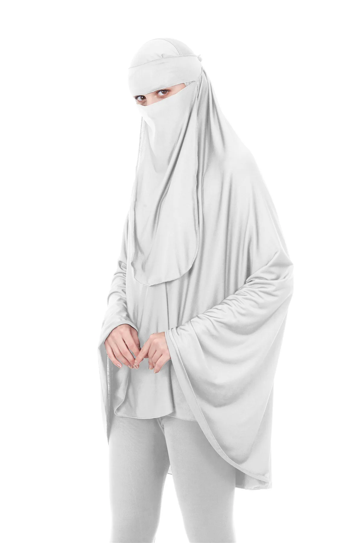 two-piece set veil niqab hijab burqa Ialmic clothing abaya khimar prayer dress jilbab