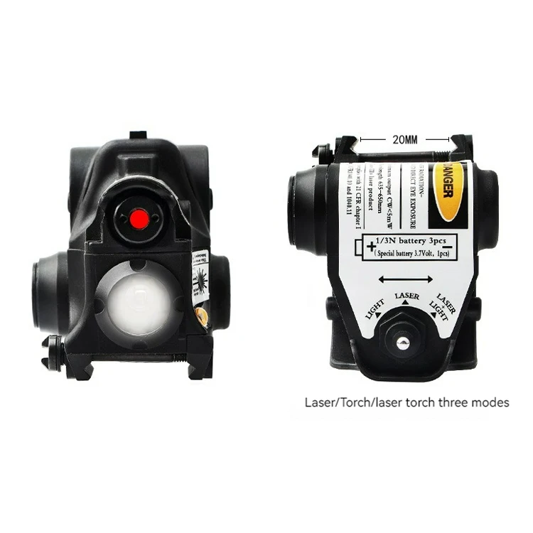 L1 Tactical Led Flashlight And Red Laser Sight For Hunting