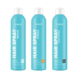 Factory OEM private label hair hold spray with argan oil quick dry and no sticky hair texture spray
