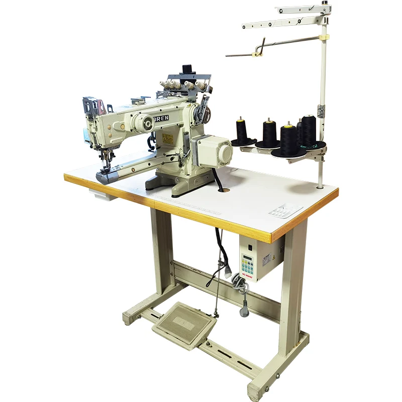 Cotton pants patchwork Small mouth extension sewing machine Computer three-needle five-wire direct    RN-1507D