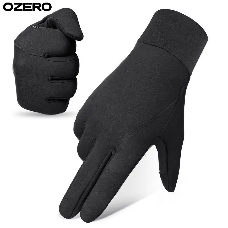 China Factory OZERO Touch Screen Women Men Girl Polyester Cotton Ski Snow Gloves