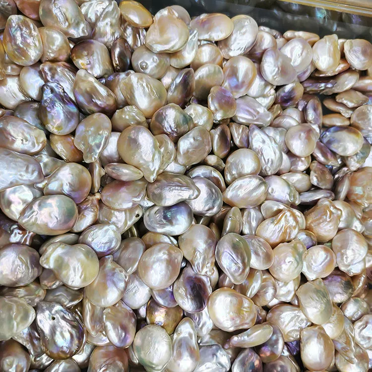 Good Quality Natural Freshwater Big Baroque Loose Pearl Decoration melon seed shape DIY Earring Pearl Accessories