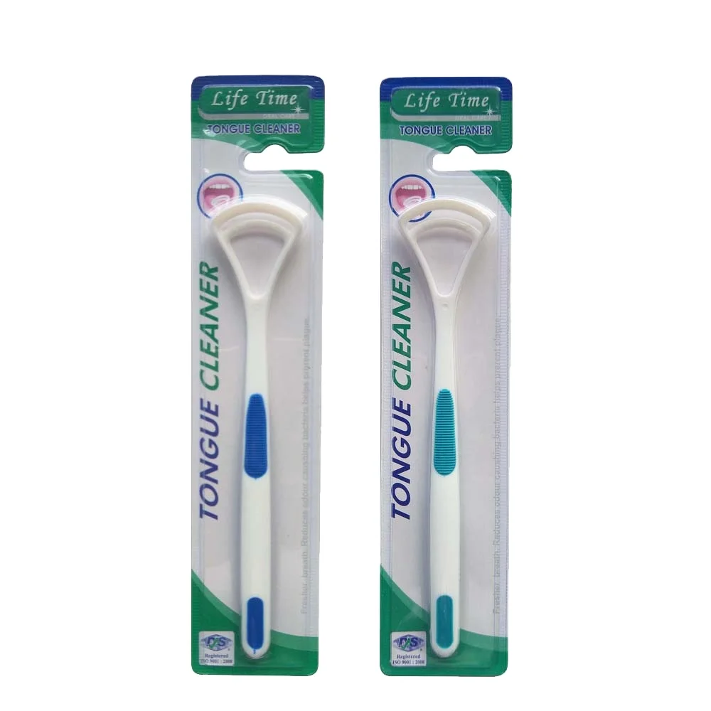 2PK пластмассовый очиститель языка для ухода за полостью рта в наличии/OEM