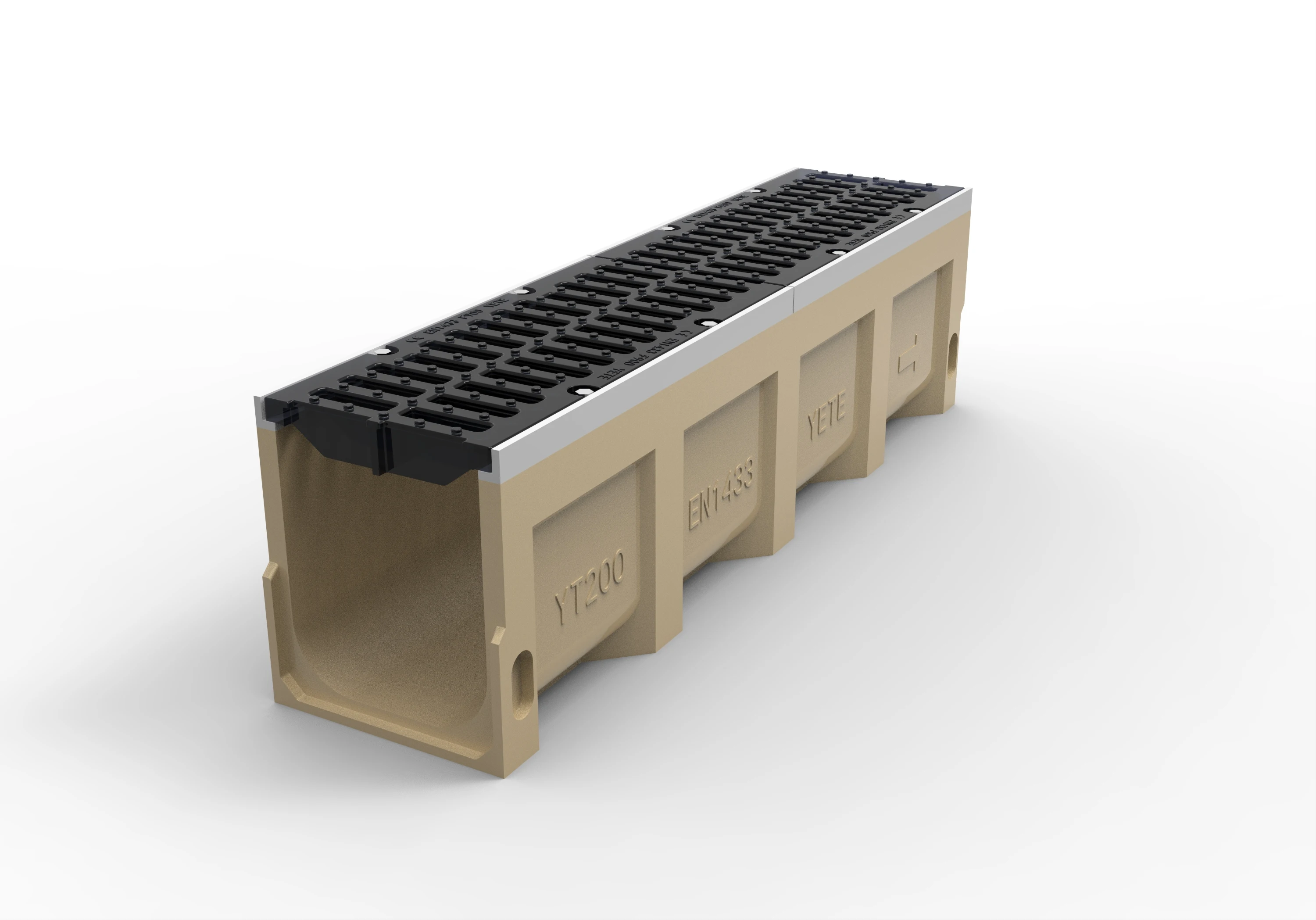 A 15 C 250 D 400 Garage drain grate floor grating plastic drainage grate frp trench cover