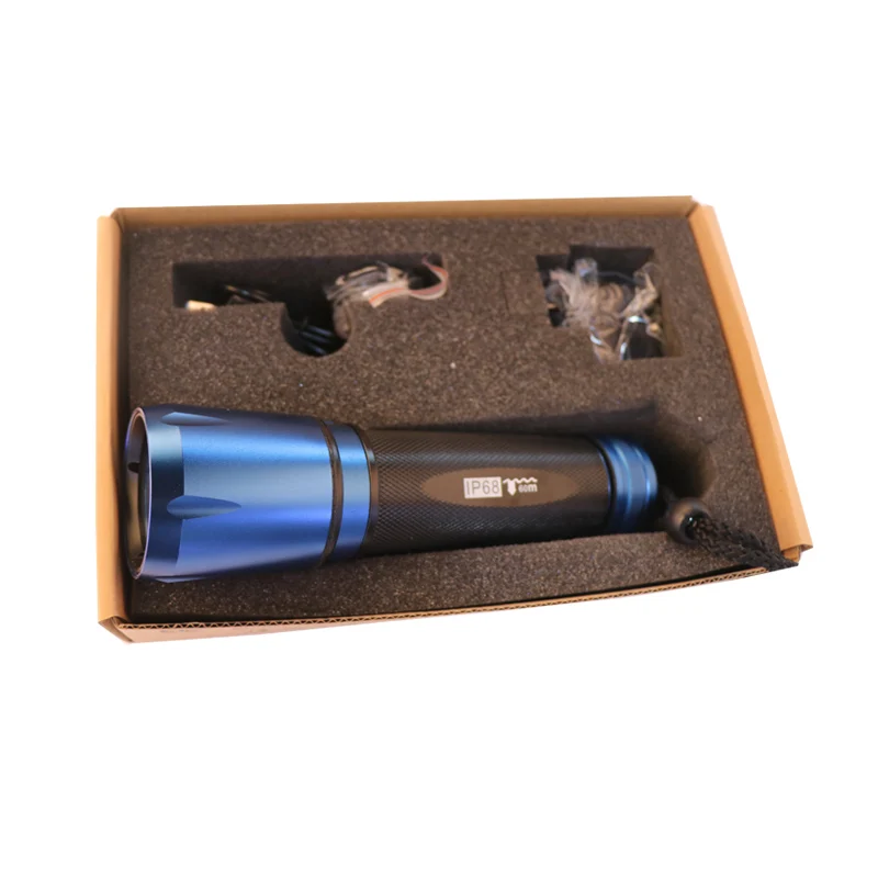 Underwater Diving Flashlight USB Rechargeable power bank Led Torch  Dive Light 950lm