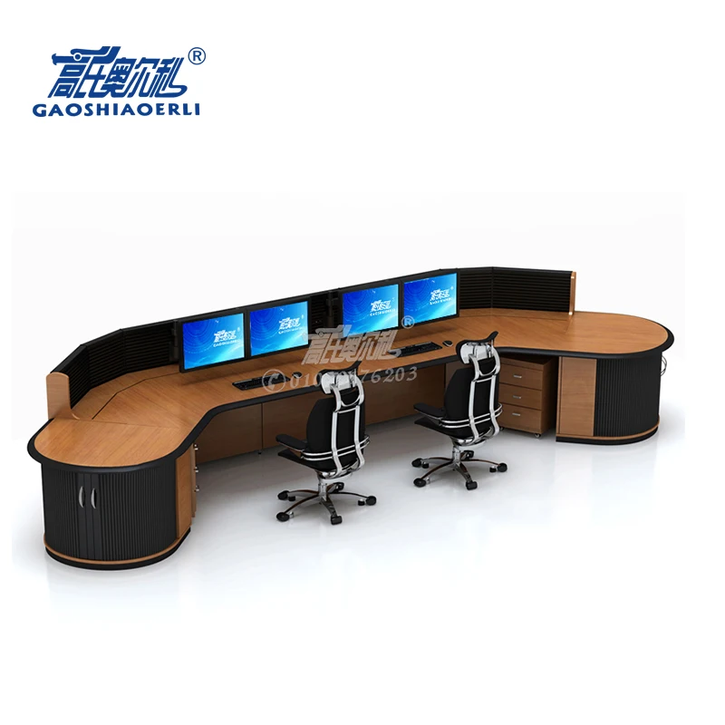 
Factory outlet customized security command room console table 