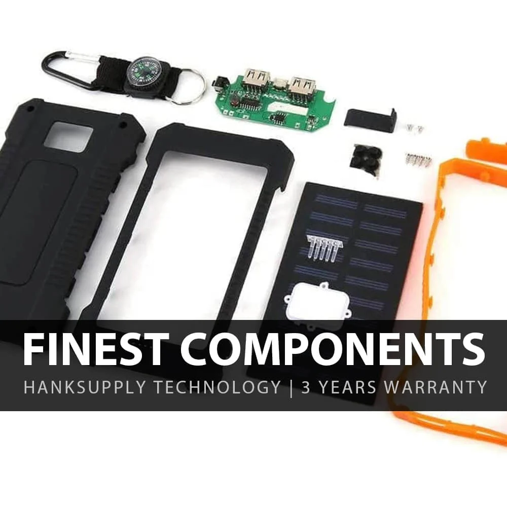 Бесплатный образец! Внешний аккумулятор на солнечной батарее 20000 мАч, оптовая продажа, заводская цена, внешний аккумулятор на солнечной батарее