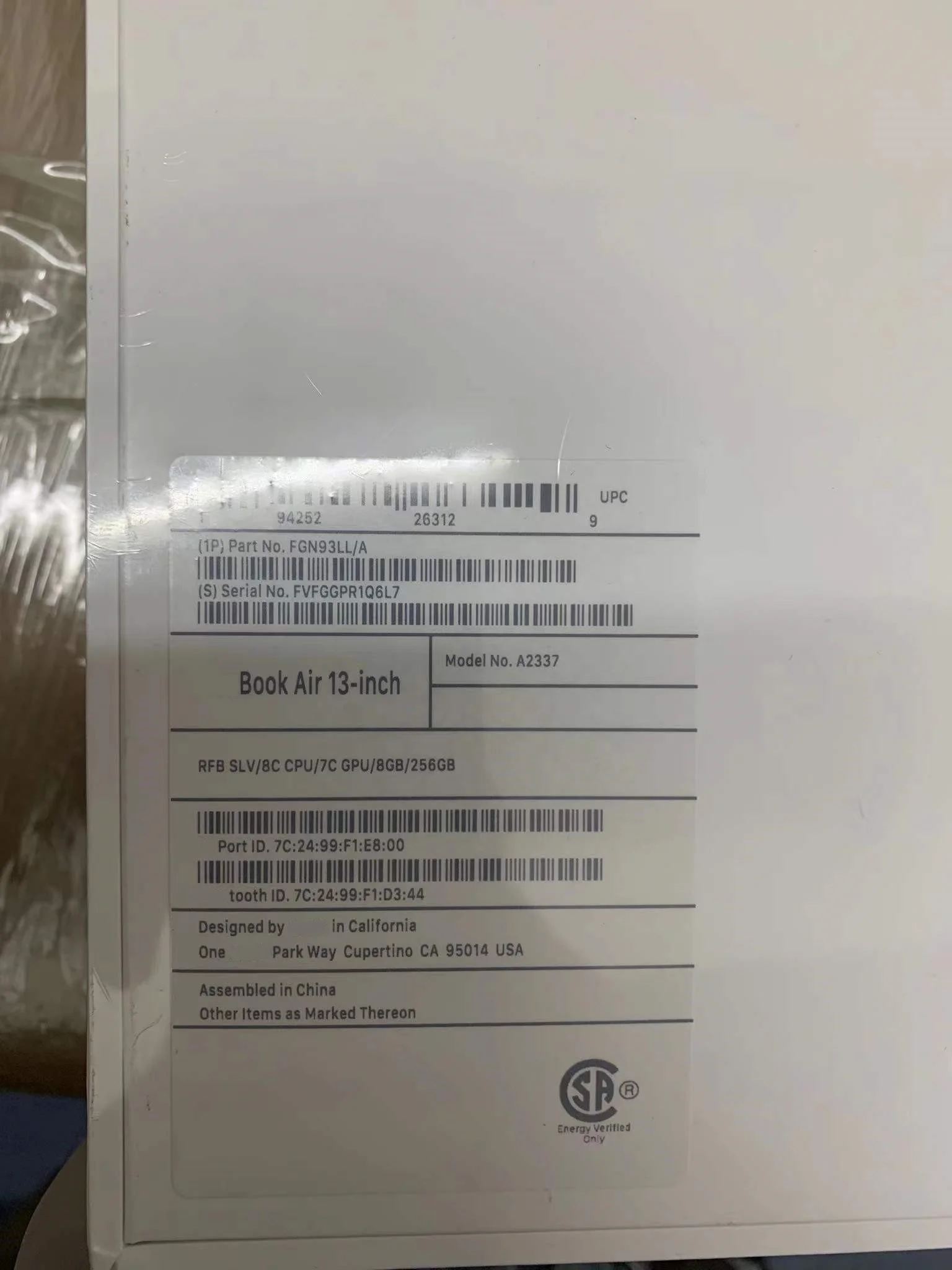 Wholesale 1 year warranty 2020 model CPO brand new 13 inch official-refurbished original macbooks laptop for macbook air