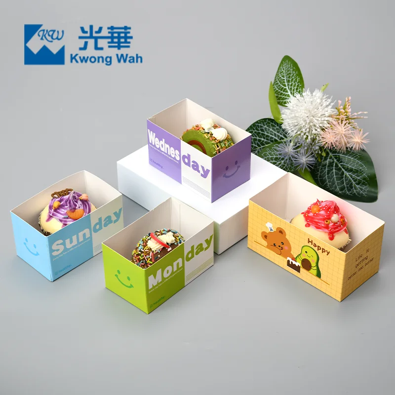 Custom Macaron Box Packaging Cookie Chocolate Cheese French Eclairs Boxes