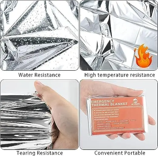 Most Selling Sleeping Gear Emergency Blankets Camping Emergency Heat Reflective Blanket First Aid for Export Sale