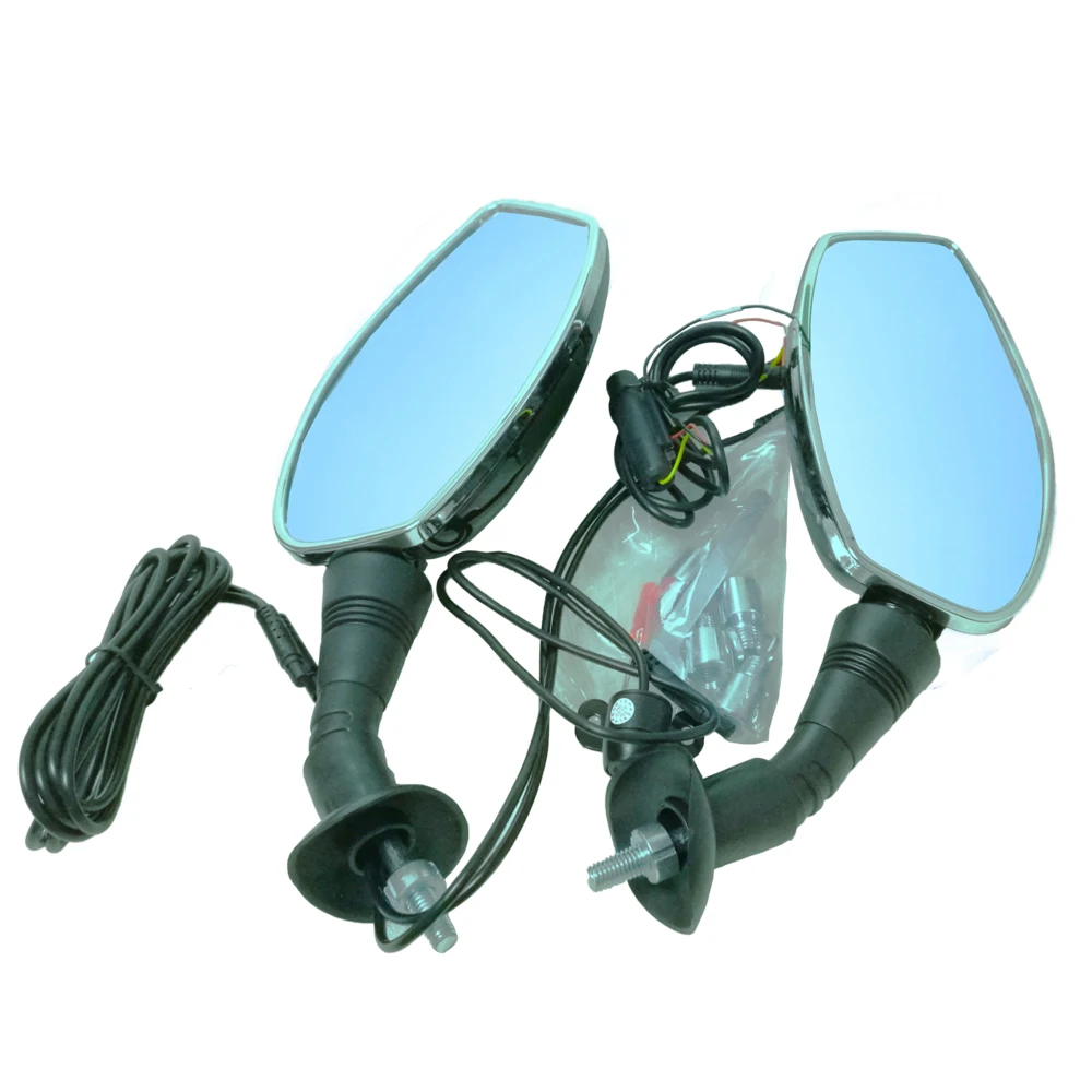 Motorcycle dash camera dual lens 2 channel  front and rear view mini hidden mirror dvr without WIFI