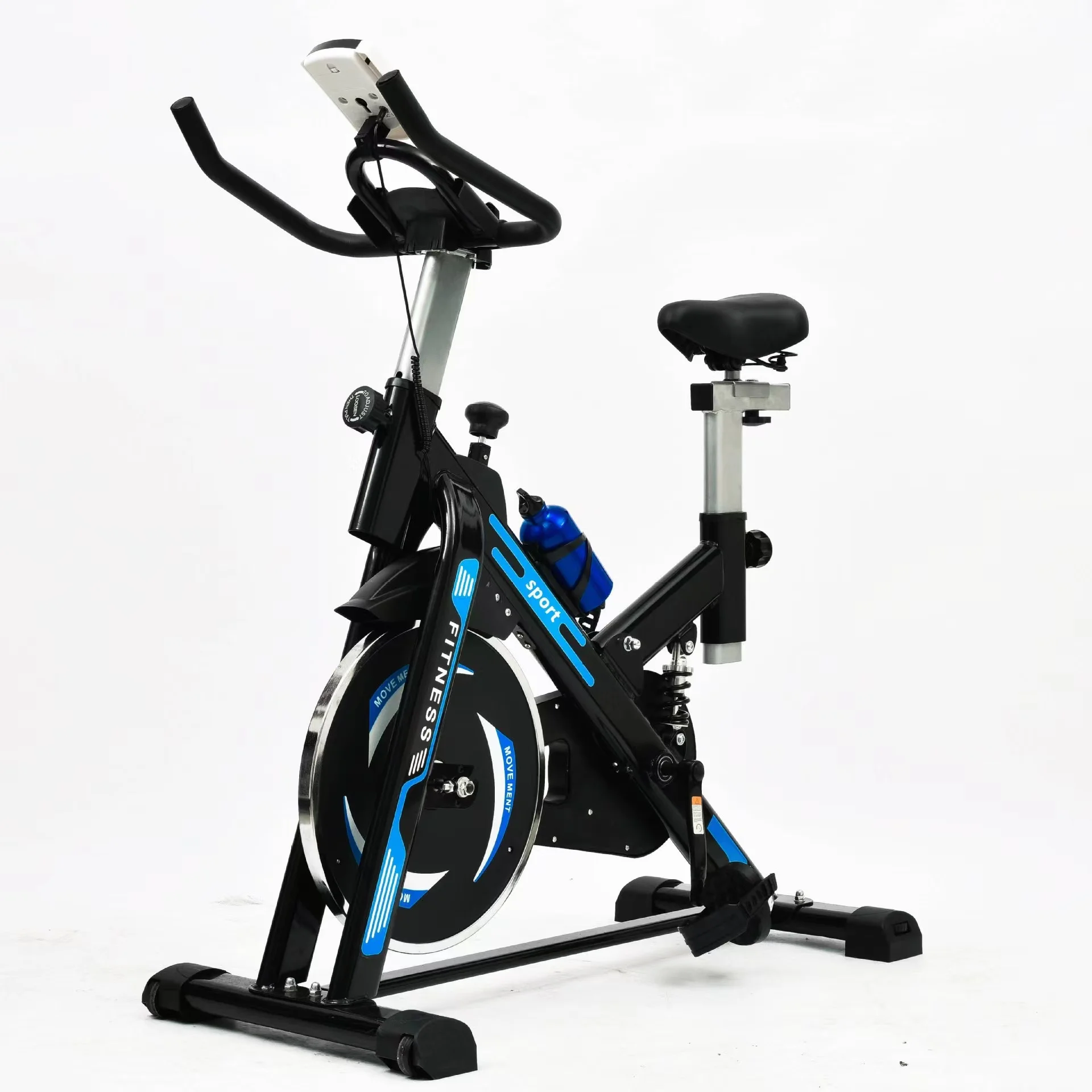 Professional Electronic Watch Adjustable Resistance Easy Installation Silent Exercise Bike
