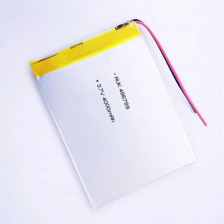 Пользовательский литий-полимерный аккумулятор Hunan AUK 527390 606090 4000 мАч 3 7 в литий-ионный полимерный для GPS светодиодный фонарь