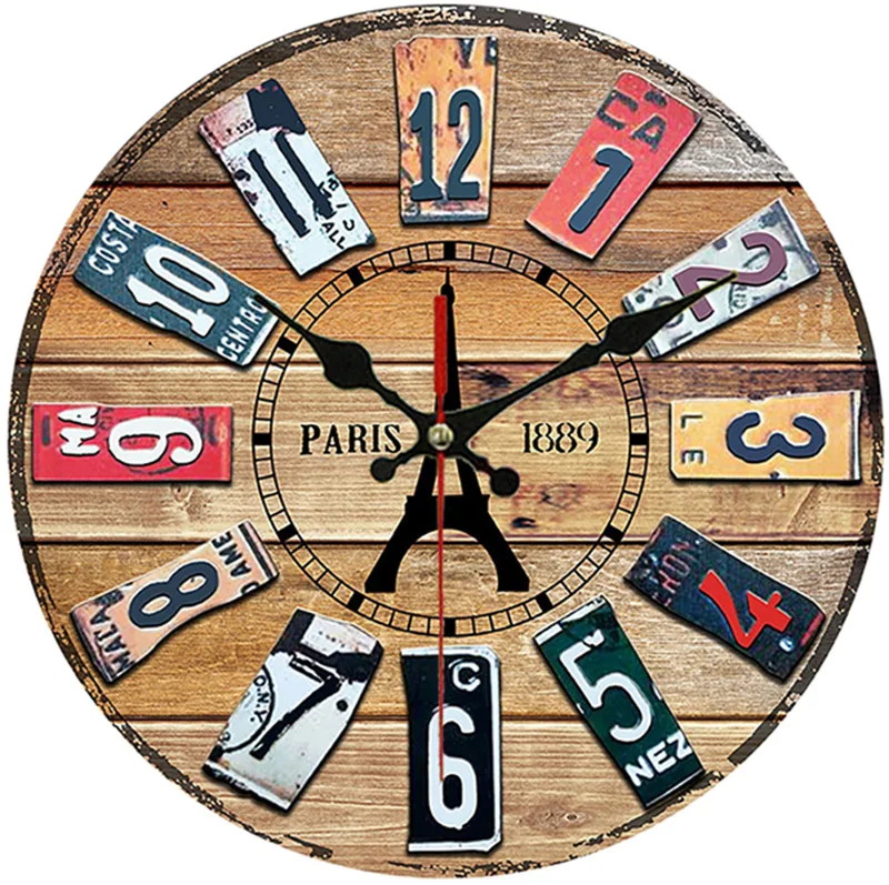 Fashion wall art home decor wall clocks quartz clock movements luxury circular wall clock