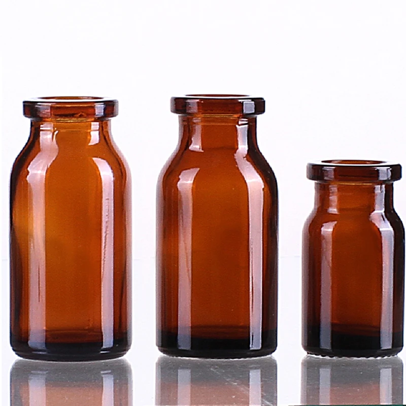 amber molded borosilicate glass vials  for injection antibiotics