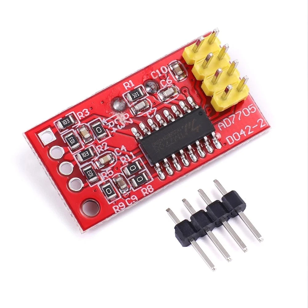 AD7705 Dual Core 16-bit ADC модуль сбора данных усиления входного сигнала программируемый интерфейс SPI