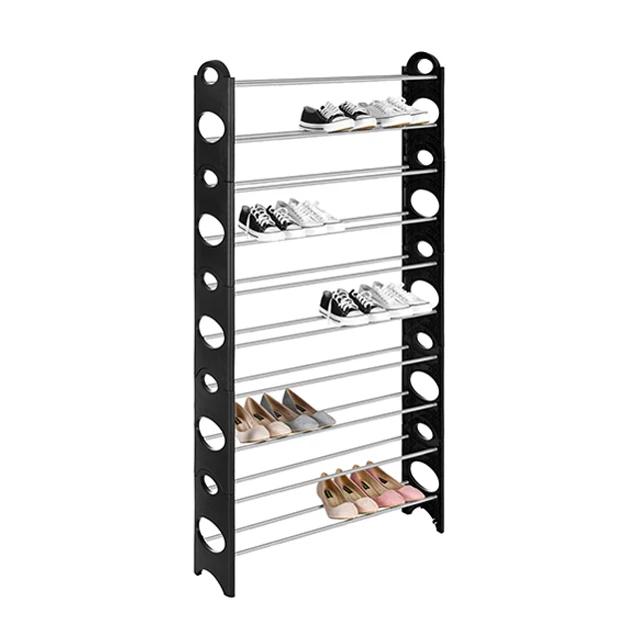 Hot Selling Low MOQ Plastic Shelf Shoe Organizer Shoe Rack Storage