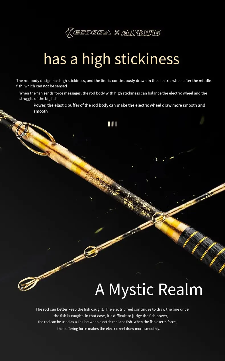 ECOODA EHJ Dreamland Deep Sea Bottom Rod Strong Alloy With Enough Power to Fight Against Monster Fishes Fishing Rod