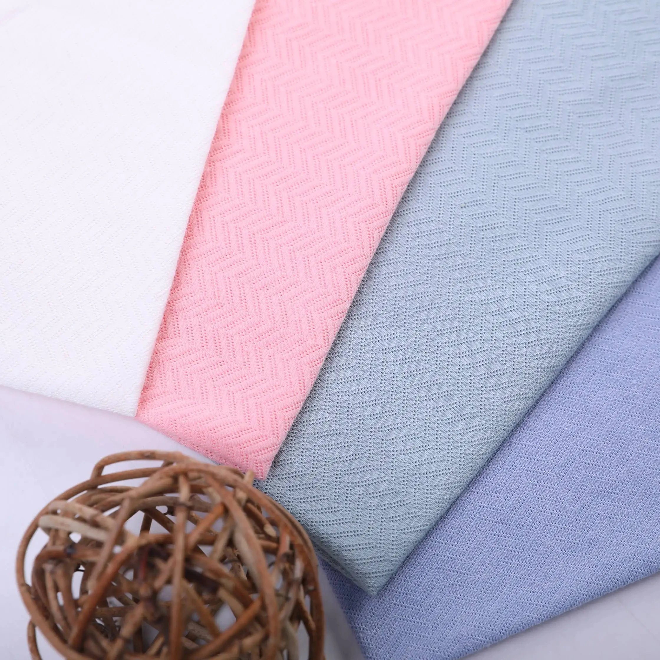 breathable 47.5% organic cotton 47.5% Modal 5% spandex jacquard modal cotton fabric for baby clothing