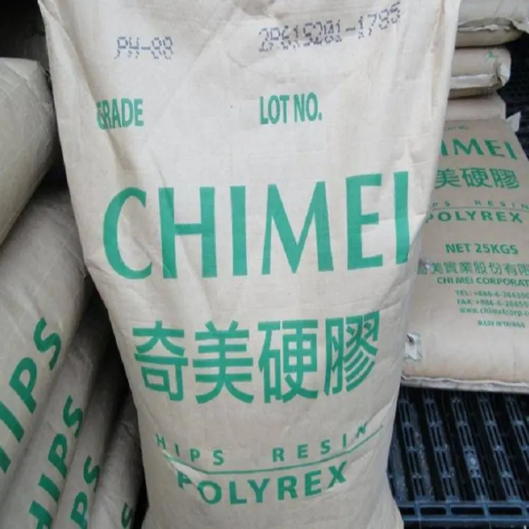 Manufacturer low price Chimei PH-88 hips grade plastic granules hips raw material polystyrene pellets