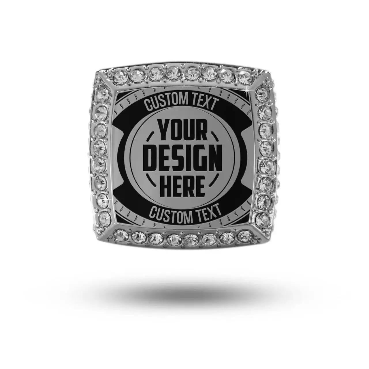 Custom Your Logo Championship Ring For All Sports Top Blank With Your Inserts Assembled Freely