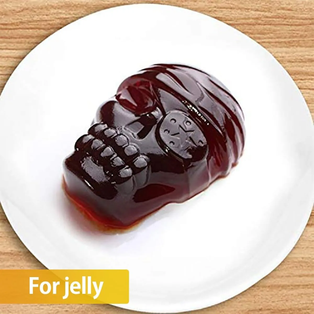 Large 3D Skull Mold Silicone Funny Mold for Baking Chocolate Candy and Resin Skull Cakelet Mold