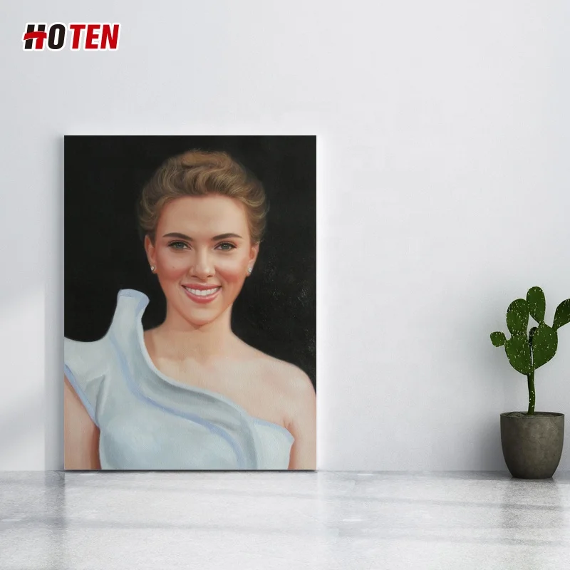 Ручная работа, портрет на заказ, холст, картина маслом, голова, портрет, звезда, портрет, памятная картина