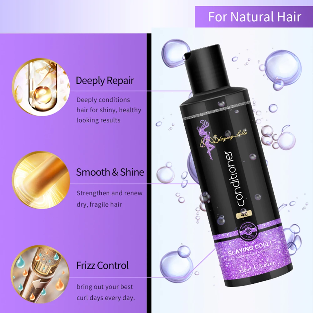 private label repairing color-Protection olive oil argan oil mint hair conditioner for ladies curly dry hair