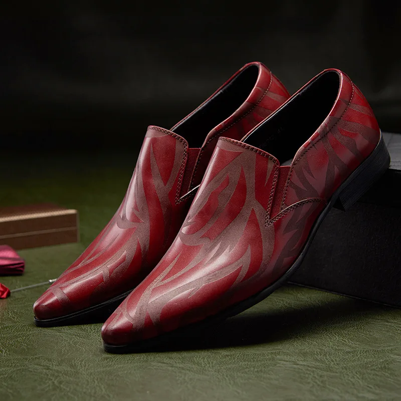 factory official formal shoes mens retro blue wedding dress shoe zapatos de cuero hombre