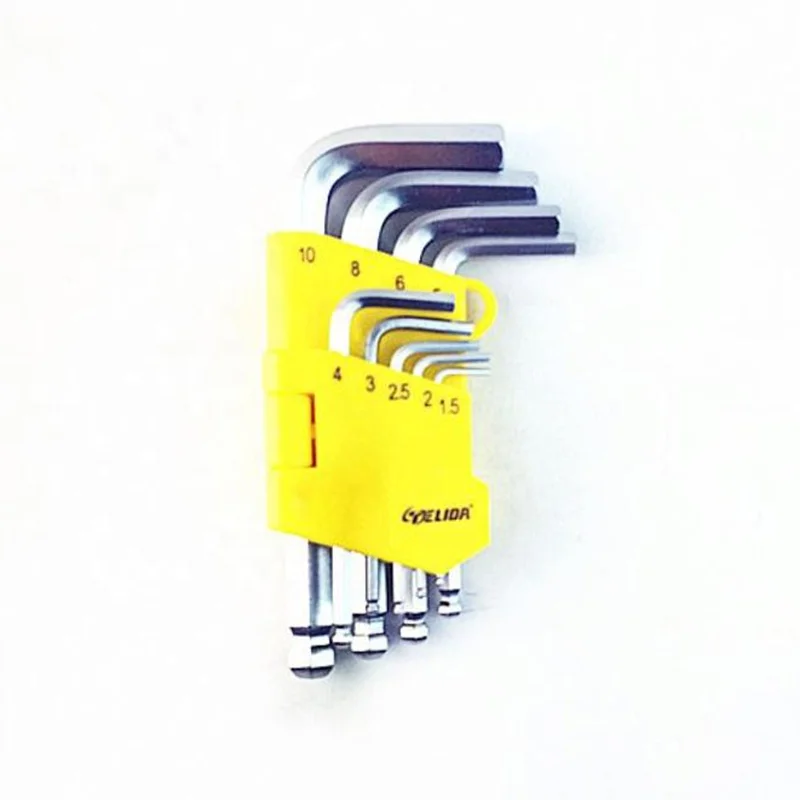 NBFLOURISH 9 Pcs Short Arm flat Hex Key&Hex Key wrench set&special hex key wrench set