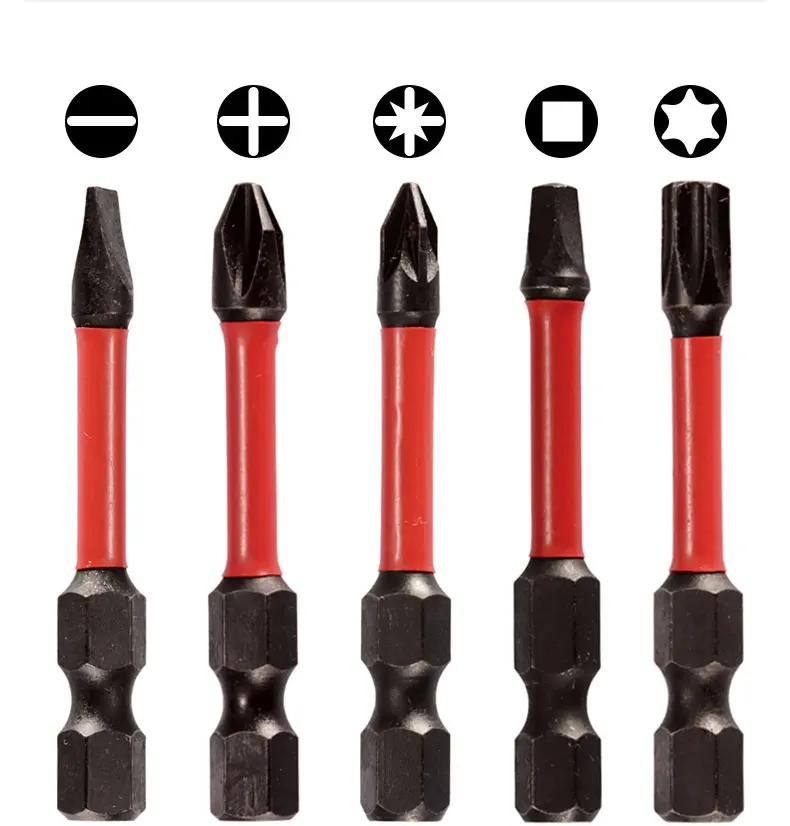 Premium pH2 Impact Driver Drill Bit Magnetic Screwdriver Bit S2 Hex Phillips Screwdriver Set
