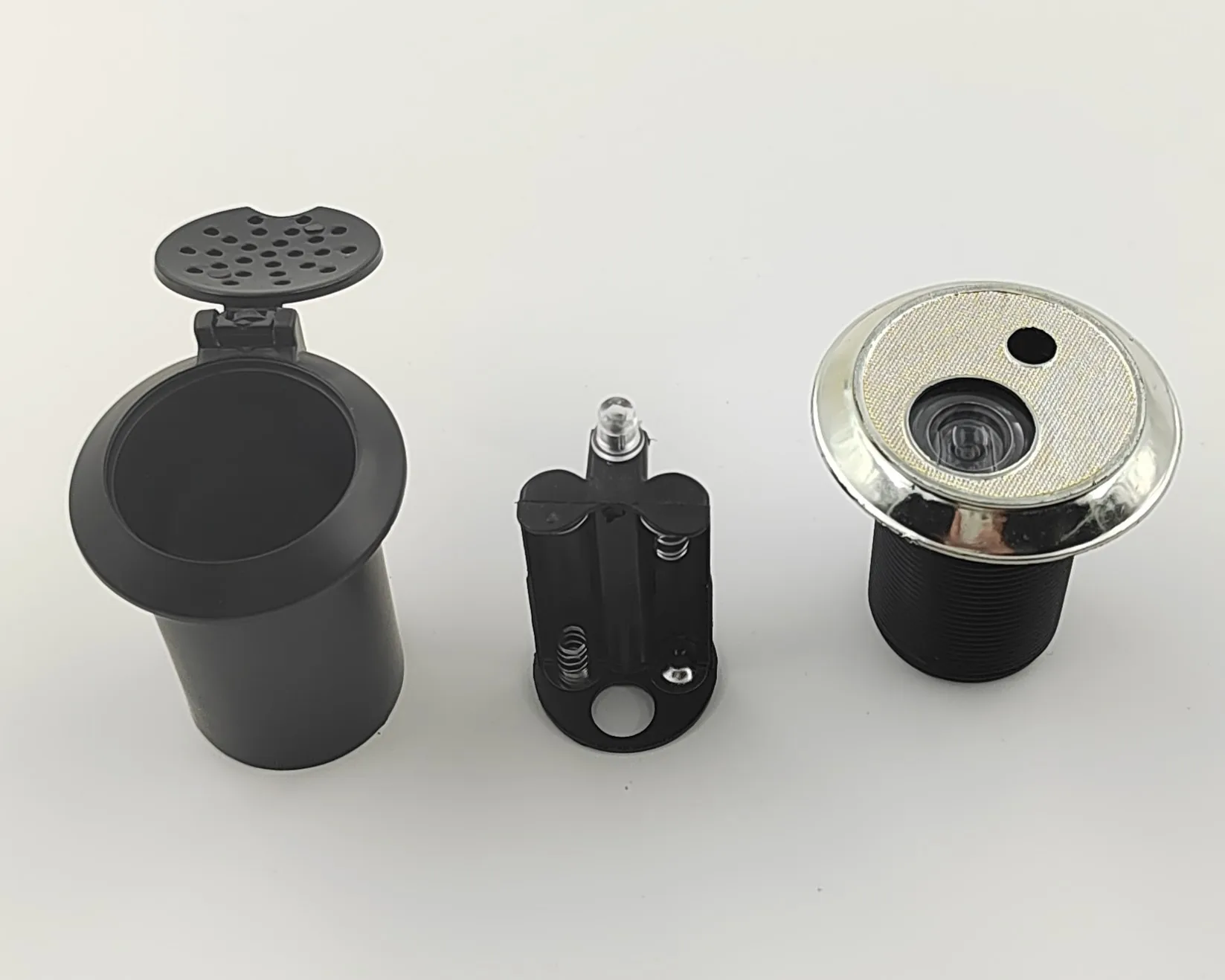 European Market Selling  Adjustable Reverse door peephole viewer housing door viewer with doorbell Plastic door viewer