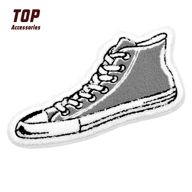 Самые популярные модные брендовые шенильные нашивки для кроссовок, тканевые наклейки
