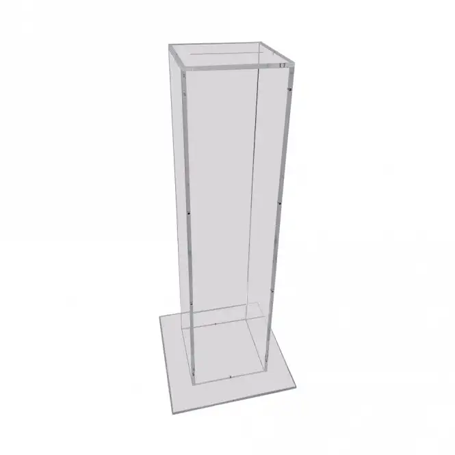 Clear Acrylic Lockable Ballot Box - Floor Standing Acrylic Ballot Box