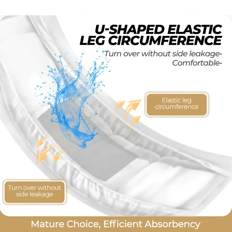 Dh Health Adult Diaper Insert Pad Liner Insert with Adhesive for Men or Women