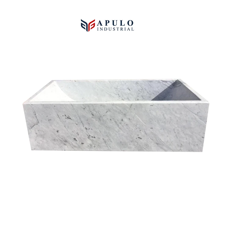 Bathroom Marble Bathtub Freestanding Italian Carrara Stone Bath Tub