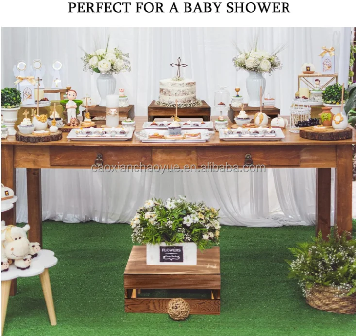 Morden Wooden Mini Candy Dessert Cupcake Stand Display With Hair Pin Legs And Storge Function