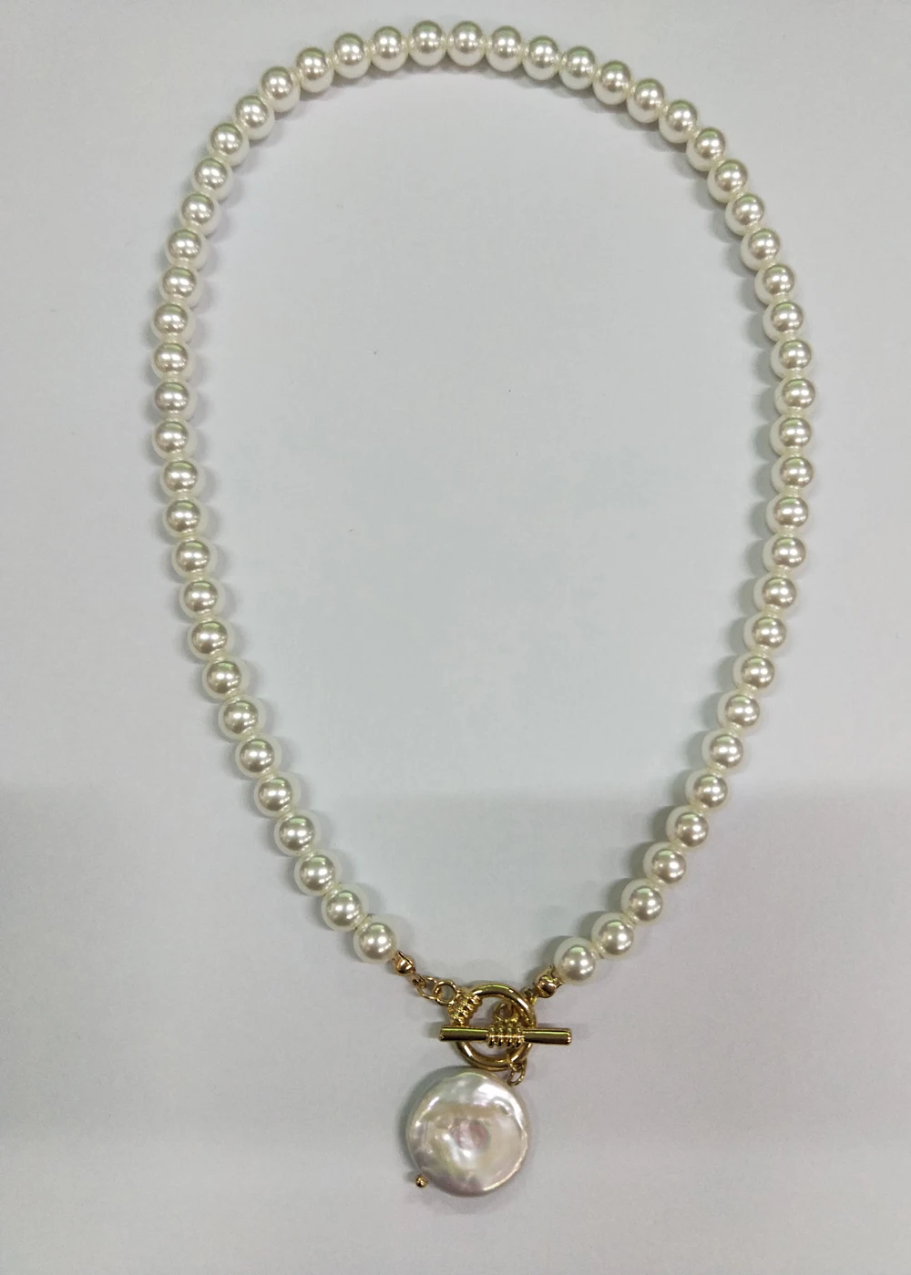 KXL00166 18K Gold Plated Beaded Ball Chain Freshwater Pearl Men/Women Tarnish Free Necklace For Girls Custom Accessories Jewelry