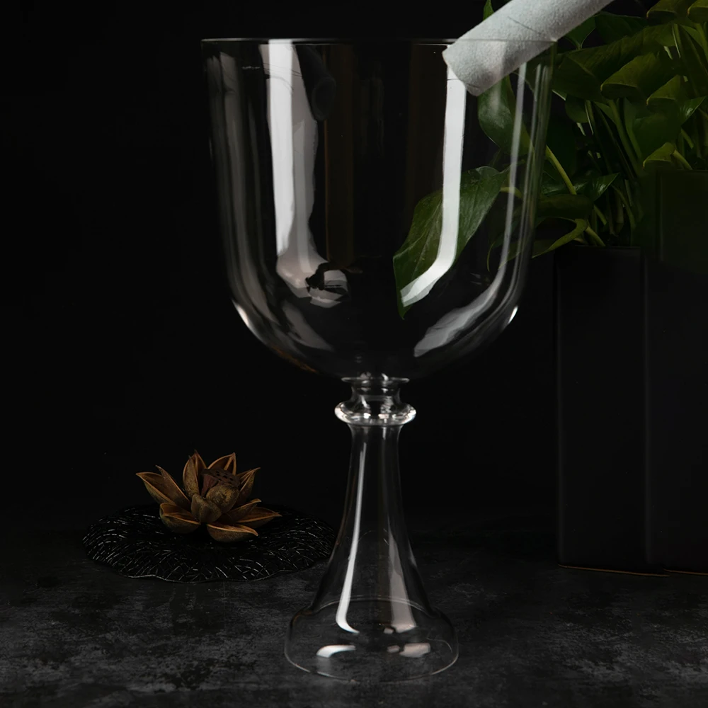 Clear quartz crystal singing bowls set of 7chakra bowls 432hz 440hz handmade musical instruments  chalice grail