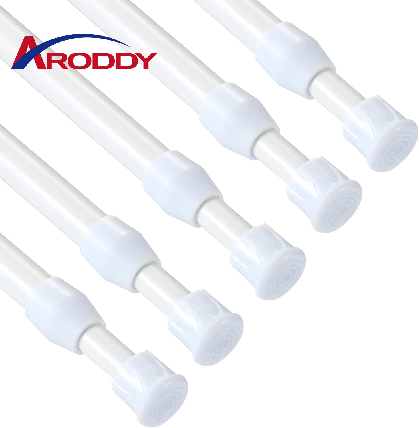 ARODDY 12-20 Inch Kitchen Bathroom Cupboard Wardrobe Window Closet Door Bookshelf DIY Project Spring Tension Curtain Rods